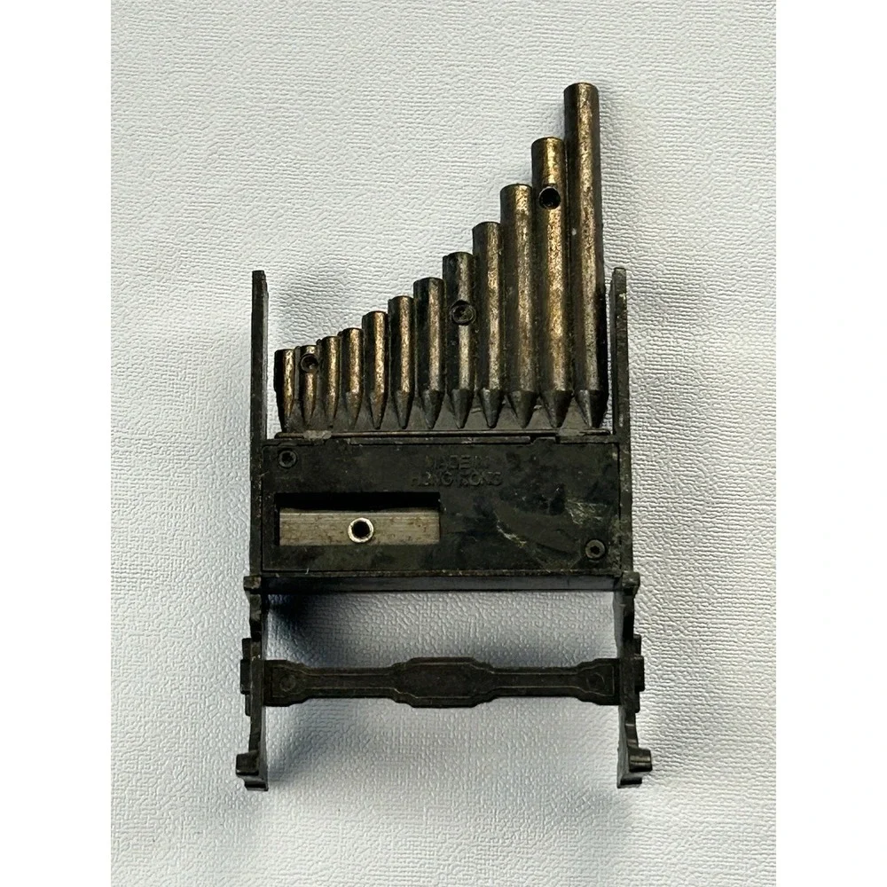 Vintage Mini Pipe Organ Music Box Metal Pan Flute‎ Hong Kong Mechanical